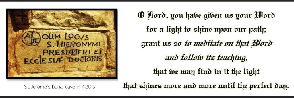 KHÔNG BIẾT KINH THÁNH LÀ KHÔNG BIẾT CHÚA KITÔ  (THÁNH GIÊRÔNIMÔ)